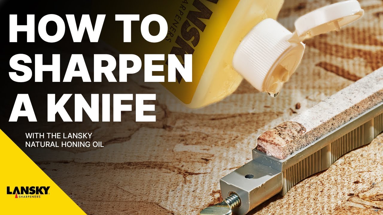 How To Sharpen Your Knife Like a Pro With Honing Oil!