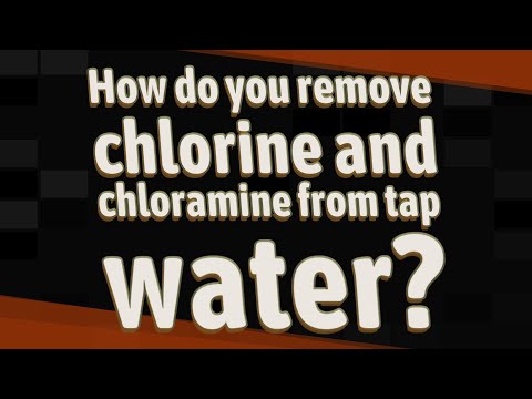 Video: Kan chlooramine uit water worden verwijderd?