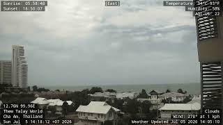 Cha Am Ocean Time Lapse Video 20260706