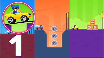Draw Car Road - Gameplay Walkthrough Part 1 - Tutorial (iOS, Android)