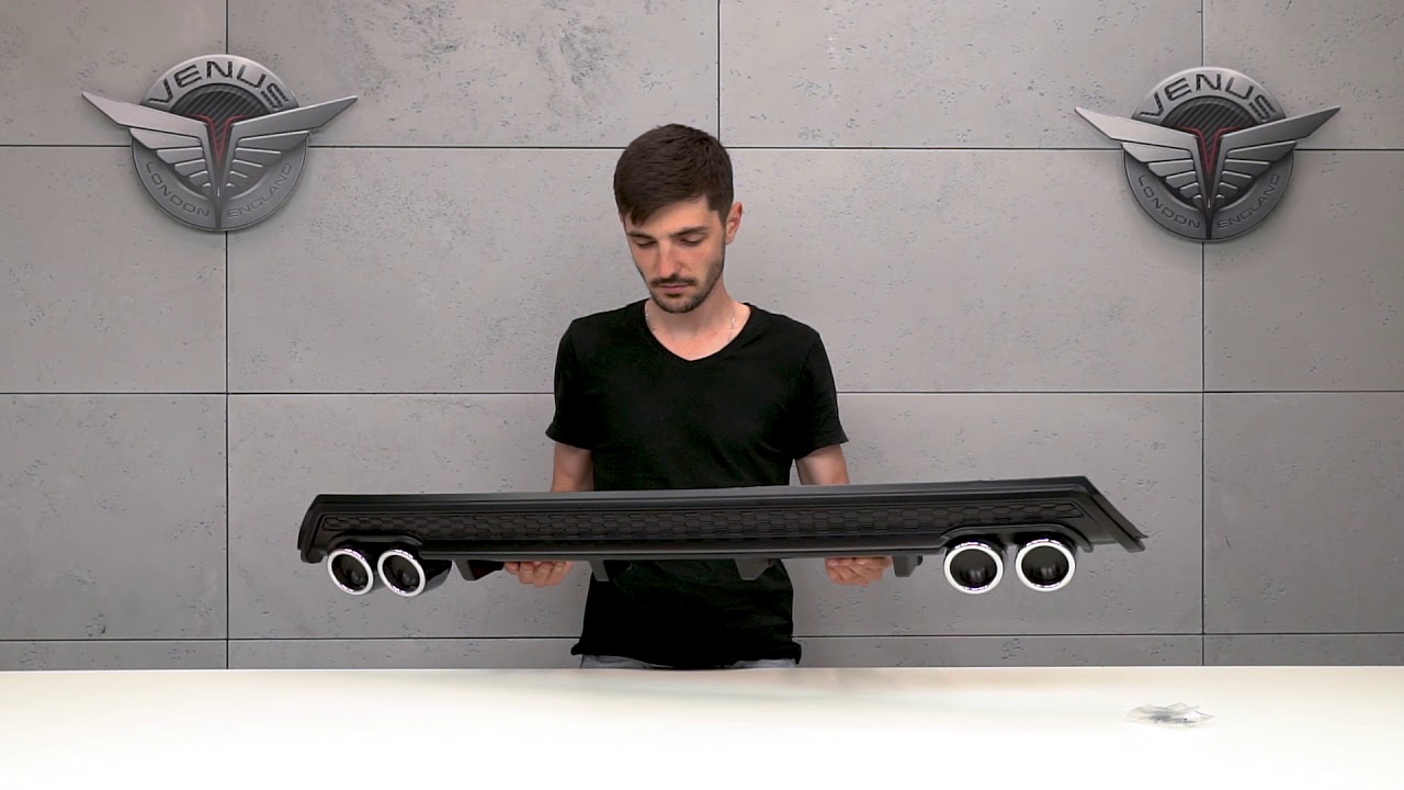 REAR BUMPER GUARD VW POLO 20152018 / DYFUZOR DOKŁADKA ZDERZAKA TYLNEGO