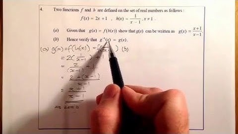 Composite Functions Higher Exam Revision Q4 of 4