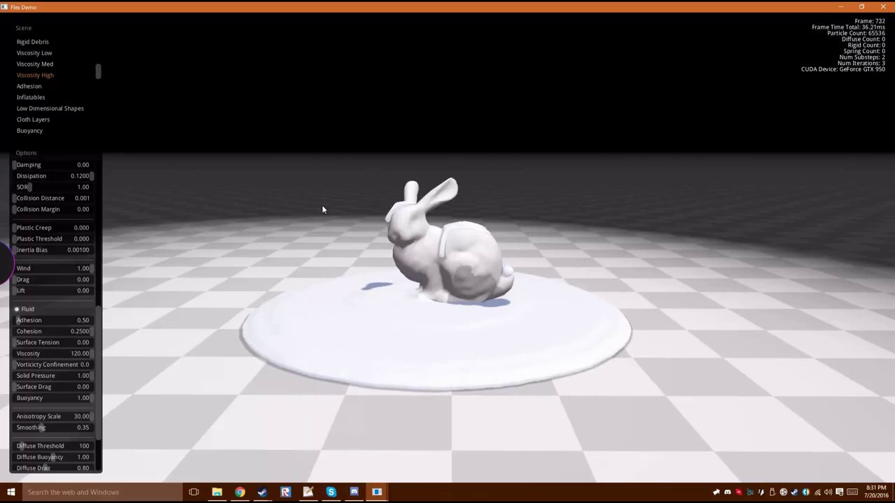 Meanwhile on Nvidia Flex (Nvidia's physics tech demo).... - YouTube