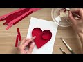 Quilling Valentine’s Day Card/ Контурный квиллинг/ Квиллинг сердце / Квиллинг Валентинка