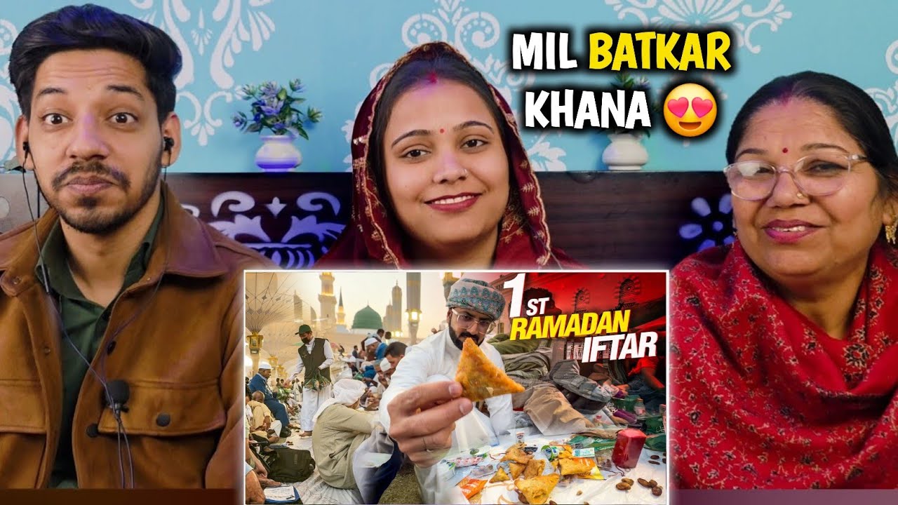 FIRST RAMADAN IFTAR In Medina Masjid An Nabawi front of Roza sharif