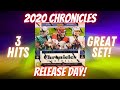 RELEASE DAY! 2020 Chronicles Football Hobby Box. 3 Hits! Great Set with 17 brand variations.