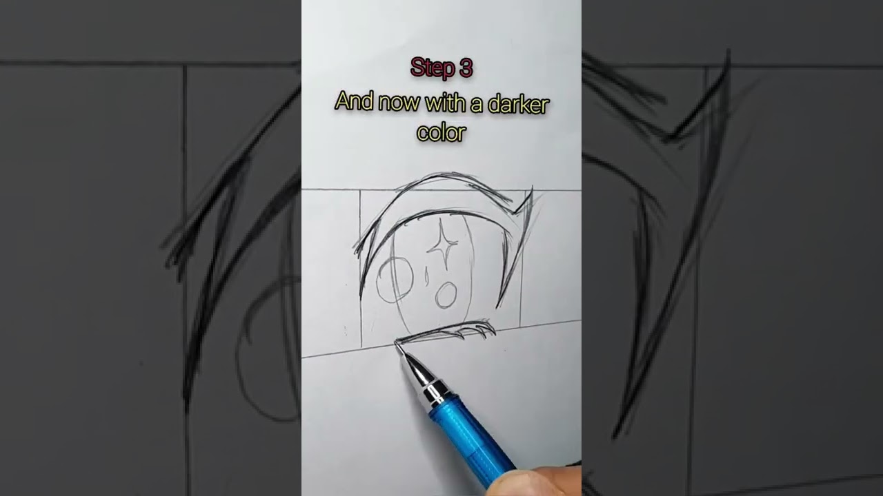 easiest way to draw anime eye 