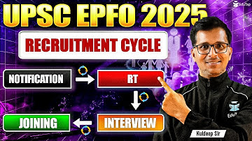 UPSC EPFO Recruitment 2025 | UPSC EPFO Notification | EPFO Officer EO/AO/APFC Vacancy & Exam Date
