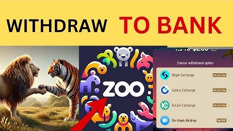 Zoo Airdrop: How to  Withdraw zoo airdrop to bank account from Bitget, KuCoin, Gate.io Now!
