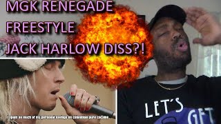 JACK HARLOW DISS?!! Machine Gun Kelly - Renegade Freestyle REACTION!!!