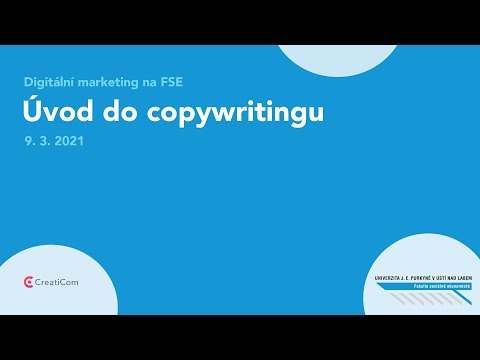 Video: Úvod Do Copywritingu. Časť 2