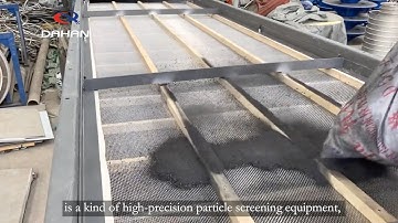 Abrasive linear vibrating screen