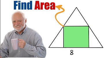 Magic of Geometry: Find the Square Area