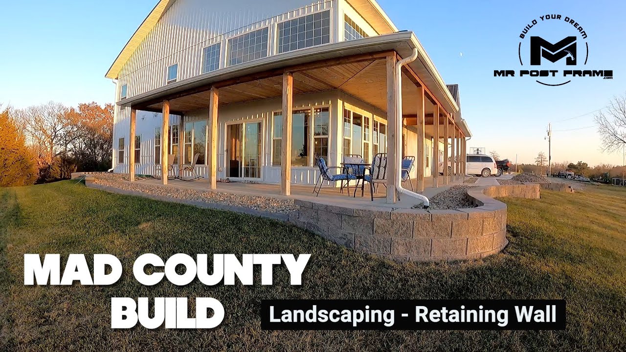 Building a Retaining Wall Landscaping Mad County Build YouTube