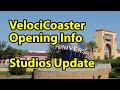 VelociCoaster Opening Info Plus Universal Studios Orlando Mardi Gras Update