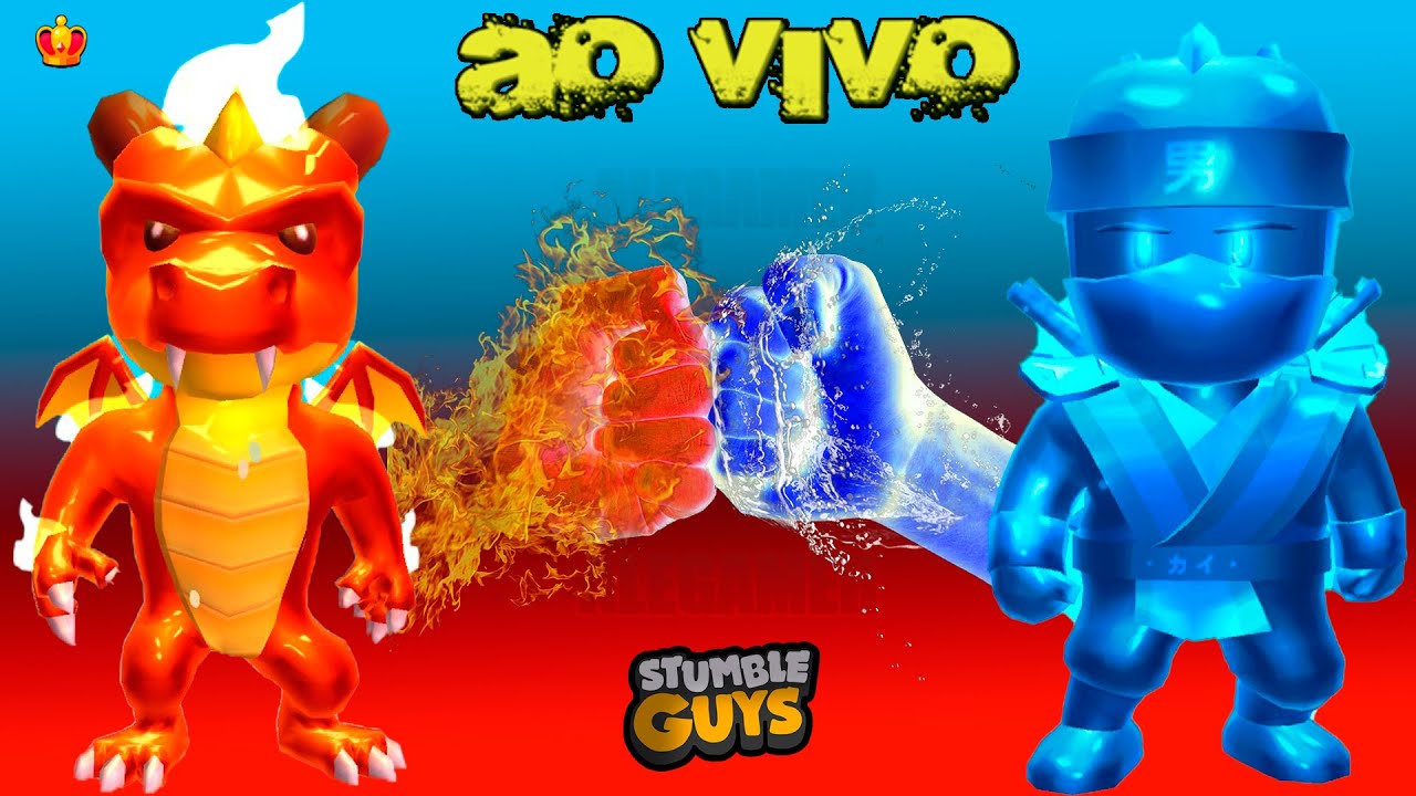 STUMBLE GUYS AO VIVO VEM JOGAR 