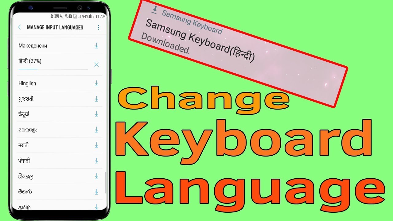 Samsung Galaxy J7/S6/S7/S8/S9 : How To Change Keyboard Language or Add Different Language