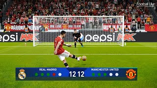 Real Madrid vs Manchester United - Penalty Shootout | Final UEFA Champions League UCL | eFootball