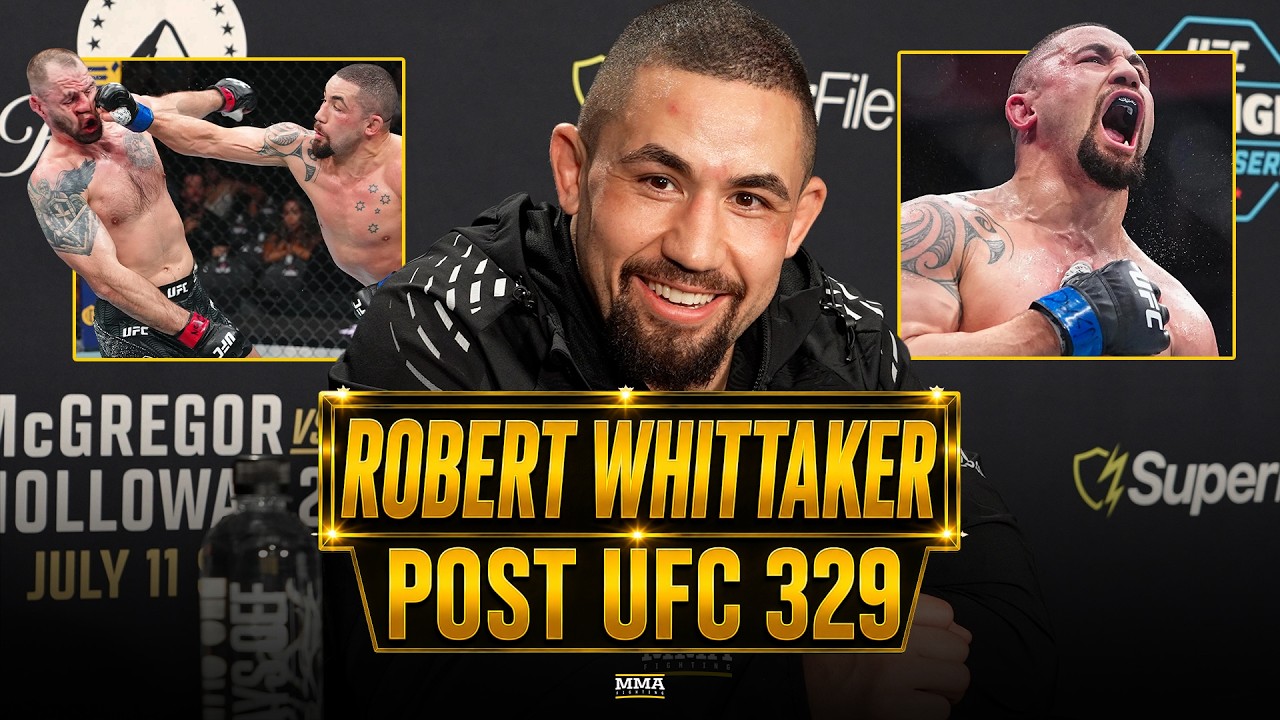 Robert Whittaker On Breaking Nikita Krylov's Jaw, Israel Adesanya Leaving City Kickboxing | UFC 329