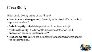 00001 concept of IS Audit case study
