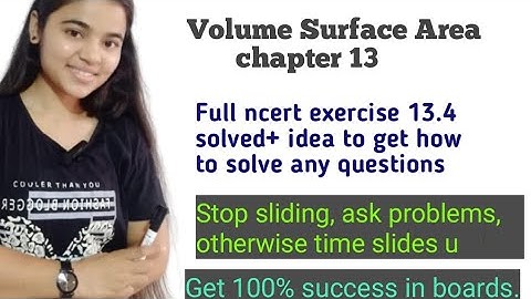 volume surface area class 10 | chapter 13 | exercise 13.4 question 1,2,3,4,5 solved ncert class 10