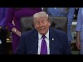 President Donald Trump takes questions at maternal health care event