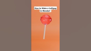 how to make a lollipop in blender!! 🍭✨️ (in 1 minute!) #oneminutetutorial #blendertutorial #3dfood