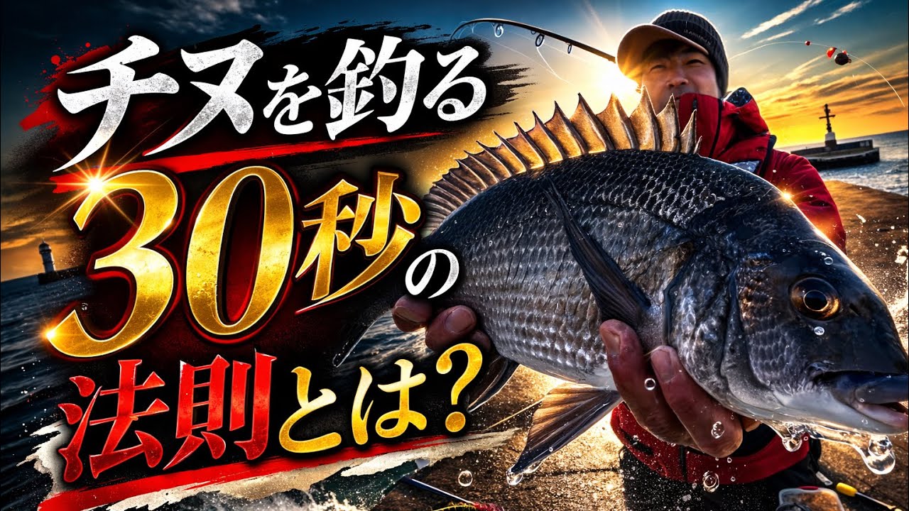 【フカセ釣り】３０秒の法則を理解しチヌを釣ろう