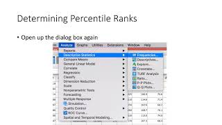 Lab #5 Frequency Distributions and Percentile Ransks