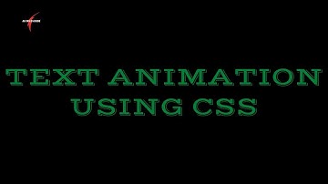 TEXT ANIMATION | USING CSS | CODEPEN