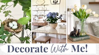 DECORATE WITH ME  STYLING NEW HOME DECOR! | SPRING DECORATING 2024