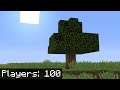 Minecraft UHC but there is only ONE tree...