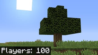 Minecraft UHC but there is only ONE tree...