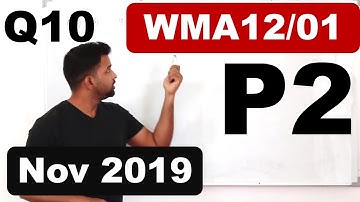 Nov 2019/P2 | WMA12/01 | Q.No.10 | Circle, differentiation & turning points  | IAL Pearson Edexcel