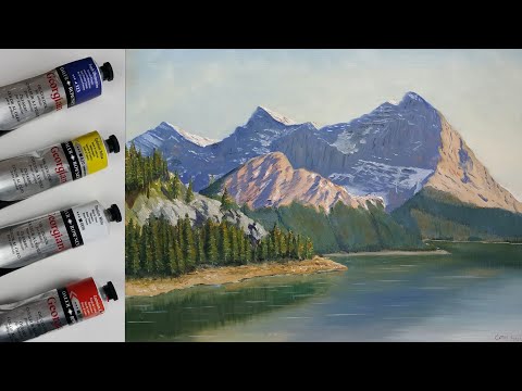 Video: Guaj Ile Kış Dağları Nasıl çizilir