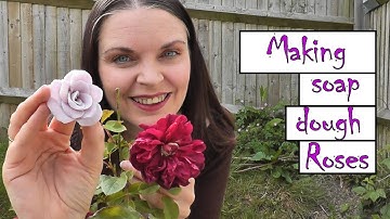 Step by step guide on using soap dough and cake decorating tools to create cold process soap Roses