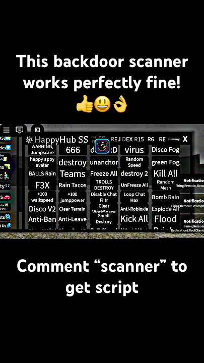This backdoor scanner can detect roblox backdoors #roblox #hacks #scripts #backdoor #shorts