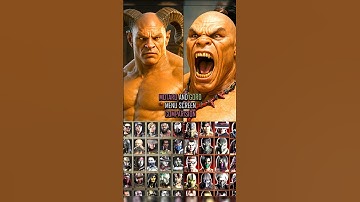 Motaro and Goro Character Selection in  Mk9 , MkX and Mk1 Khaos Reigns #mortalkombat1havik
