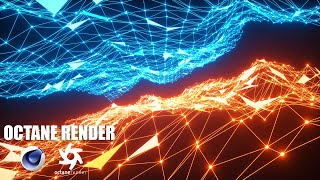 Cinema 4D Tutorial - Create 3D plexus  ( Octane Render )