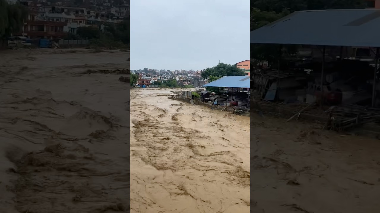 Kathmandu Flood Emergency: Helicopter Rescues in Progress in Lalitpur (Nakhu Area) !