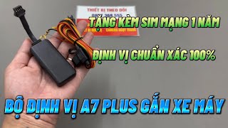 Định vị a7 plus có dây gắn bình ác quy xe máy giá rẻ , cách lắp định vị xe máy chi tiết dễ dàng