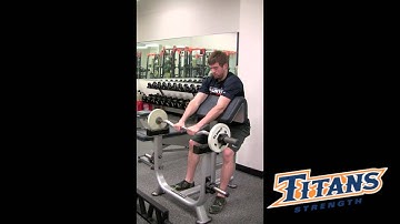 Reverse Scott Curl EZ Bar