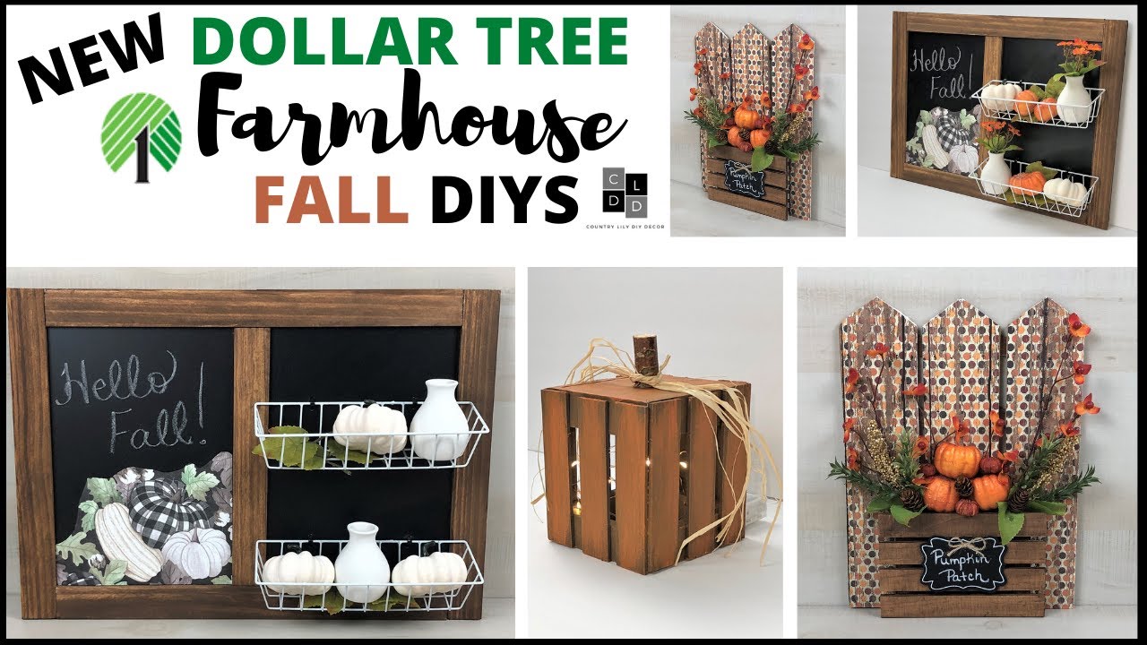 Dollar Tree Farmhouse Fall Decor Diys 2021/New High End Diys YouTube