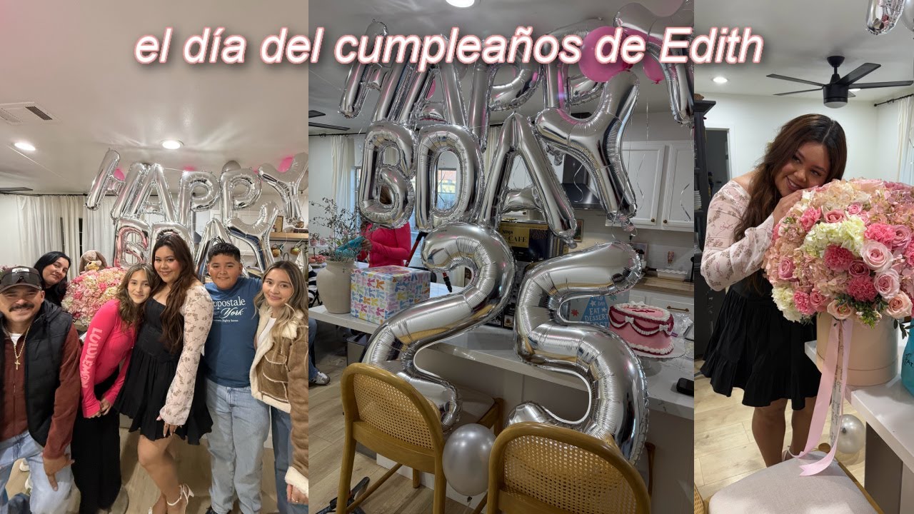 el día del cumpleaños de Edith