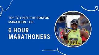How I Mastered the Boston Marathon as a 6-Hour Marathoner | AlexandriaWill
