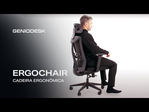 Cadeira de Escritório Ergonômica ErgoChair 2.0 (c/ Encosto de