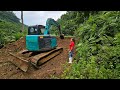 Pouring concrete foundation for fish tank  open road with a excavator  building farm bushcraft
