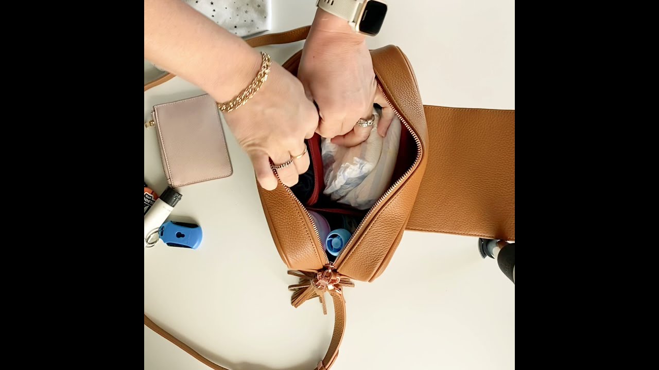 Packing Your Baebina Crossbody Baby Bag Pram Organiser YouTube