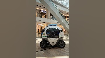 Futuristic Robot Patrol in Dubai Mal