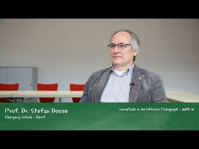 Prof. Dr. Stefan Doose - Übergang Schule - Beruf